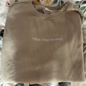 SEETHEWAYISEE tan/cream crew neck